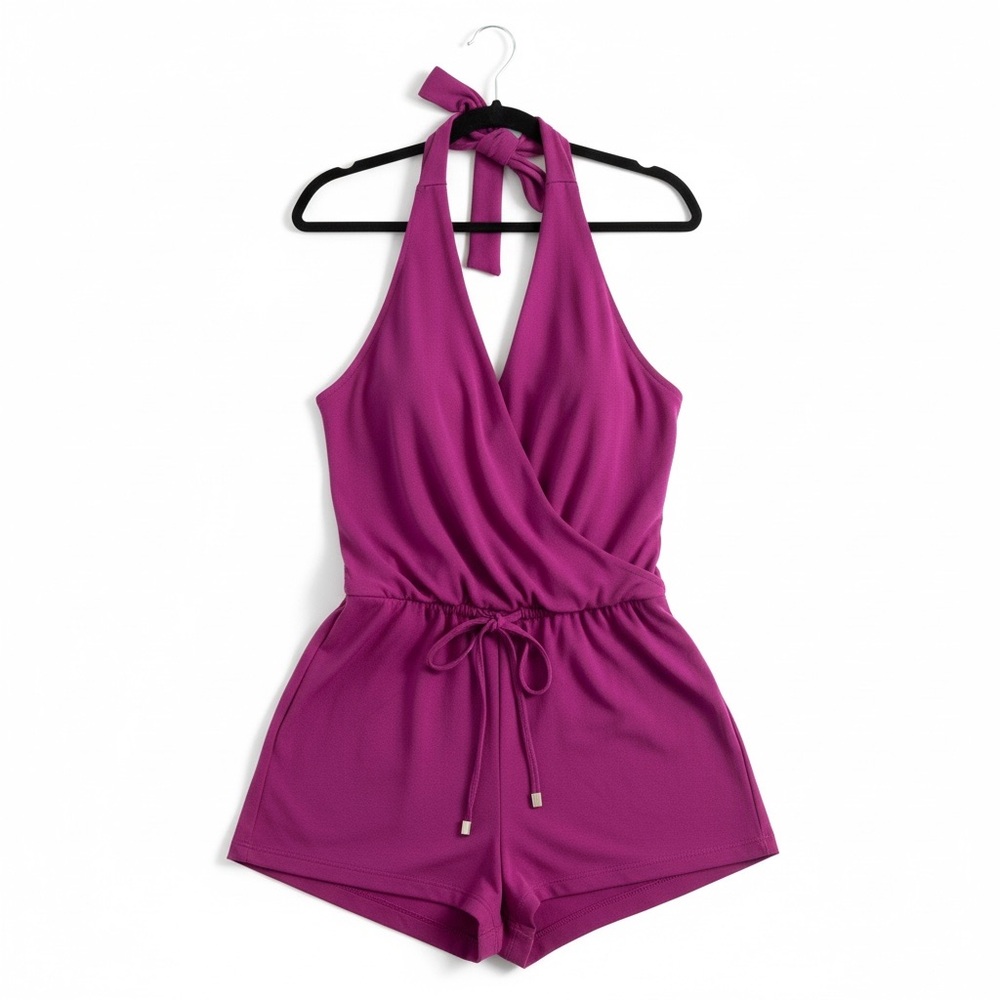 Magicsuit by Miraclesuit Bianca Romper Swimsuit Hibiscus Fuschia Size 16W NWT - Picture 2 of 12